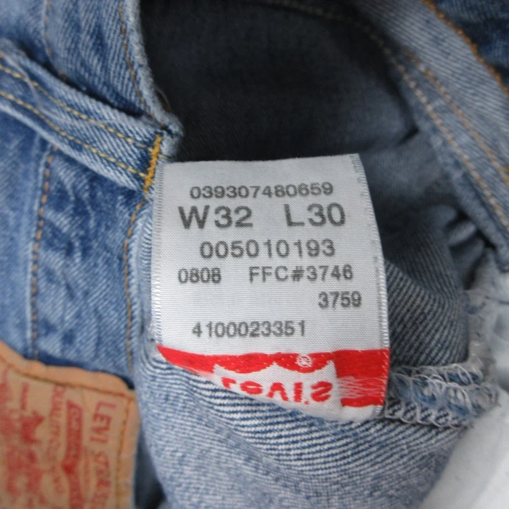 Vintage Levis Jeans Mens 32x30 Blue 501 Button Fly‎ Original Denim Pants Y2K